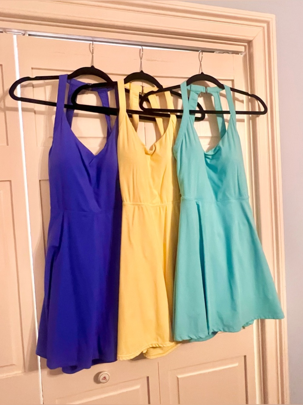 Halara SoftlyZero Airy Backless Twisted Cool Touch Active Dress EasyPeezy Yellow - Picture 11 of 11
